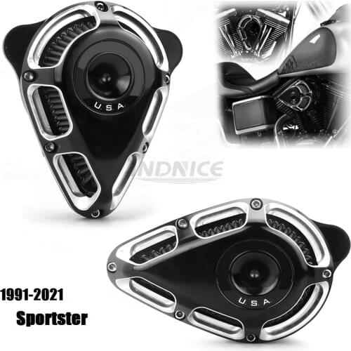 Edge cut Turnable Air Cleaner filters for harley sportster XL 883 1200 47 72 IRON883 1991-2021