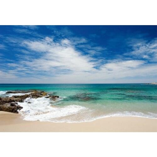 Beach Ocean Sky Background Beautiful World Background Holiday Party Photography Home Decoration Background Painting