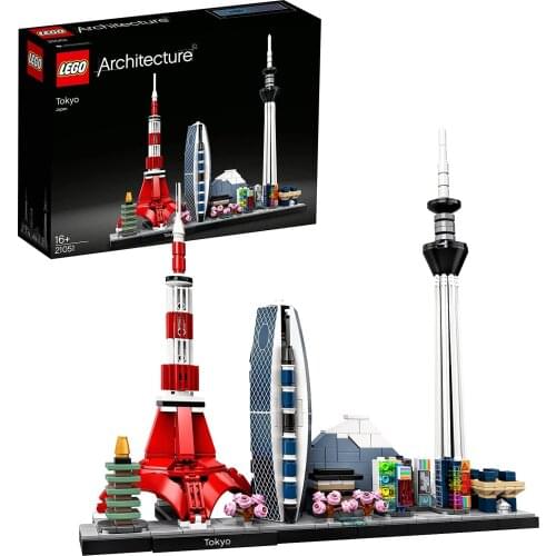 LEGO Architecture Tokyo Model 21051 Skyline Collection, Collectible Building Set 547 Pieces