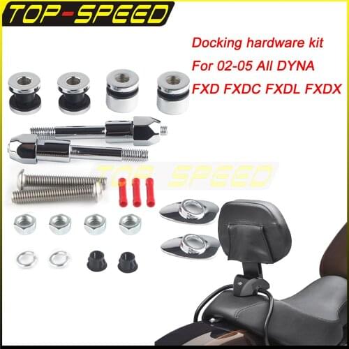 Docking Hardware Kit Sissy Bar For 02-05 All DYNA Models FXD FXDC FXDL FXDX Backrest Mounting Kit Detachables Accessories
