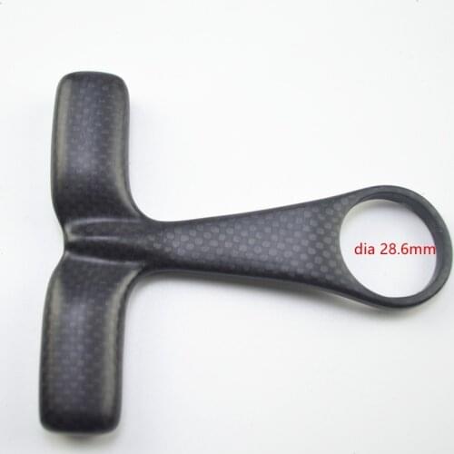 New full carbon bicycle handlebar computer mount bike parts 3k matte gloss finish 28.6mm Computer handlebar extender Mount