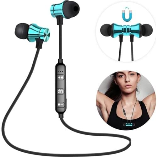 XT11 Magnetic Wireless Bluetooth Earphones Running Music Headset Neckband Sports Earbuds Earphones Headphones With Mic