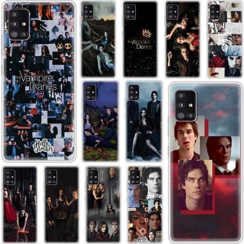 Matte Case For Samsung Galaxy A51 A71 A21s A31 M30s A12 A41 A02s A11 M31 A91 M51 Cover Soft Phone Fundas The Vampire Diaries Sac