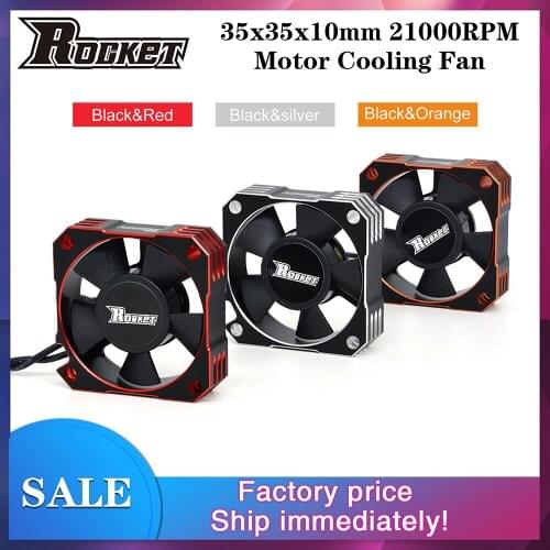 Rocket 35mm Metal Motor Cooling Fan 21000RPM for 1/10 1/12 1/8 RC Car Brushless Motor