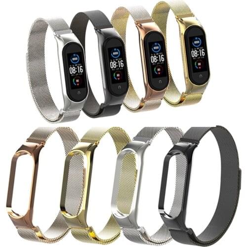 For Xiaomi Mi Band 5 Metal Strap Screwless Stainless Steel For Xiaomi Mi band 5 NFC Bracelet Metal Replacement Strap For Mi 5