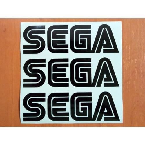 For 3 Pcs SEGA Die Cut Decals Stickers Vinyl Self Adhesive Emblem Logo