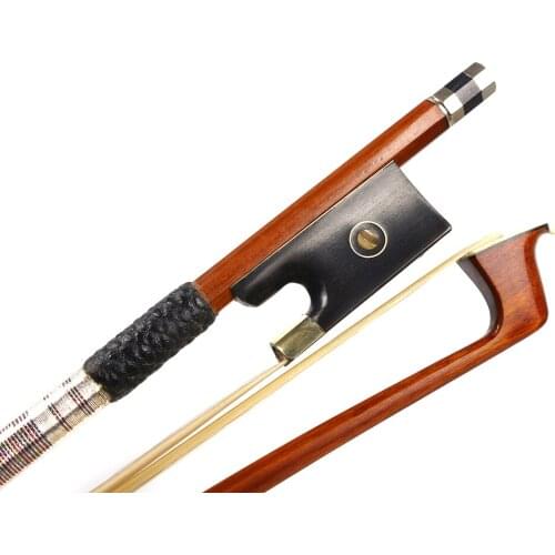 New 4/4 Violin Bow get quality Parisian Eyes SnakeWood Silver Color Bow string