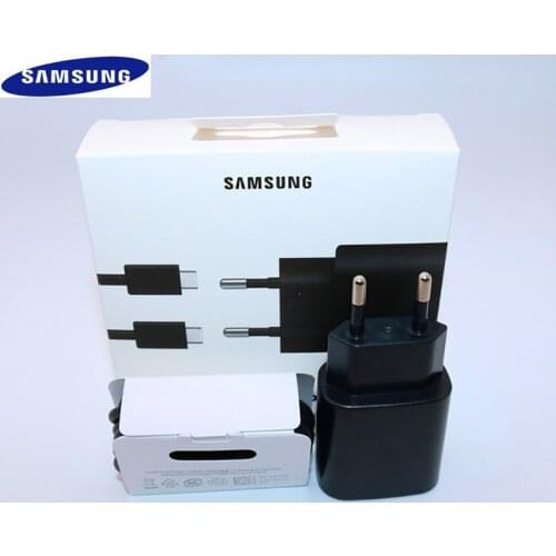 Samsung S20 Ultra Note 10 20 Fast Charger Original 25W Quick Charge Adapter USB C To Type C Cable For Galaxy S20 Plus/S20+ A80