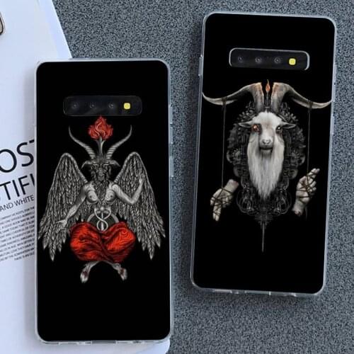Pentagram Demonic Satanic Baphomet Phone Case For Samsung Galaxy S10 Plus S10E S6 S6edge S7edge S8 S9 Plus lite S20 Plus Ultra