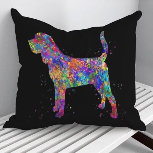 Beagle dog Throw Pillows Cushion Cover On Sofa Home Decor 45*45cm 40*40cm Gift Pillowcase Cojines Dropshipping