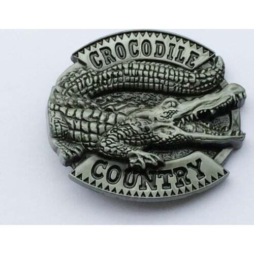 The Crocodile Country Belt Buckle SW-BY597 suitable for 4cm wideth belt with continous stock
