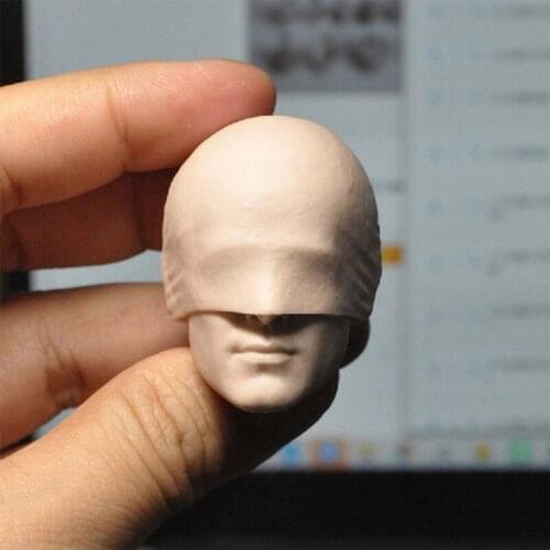 Blank Hot 1/6 Scale The Masked Matt Murdock Head Sculpt Unpainted Fit 12" Figure