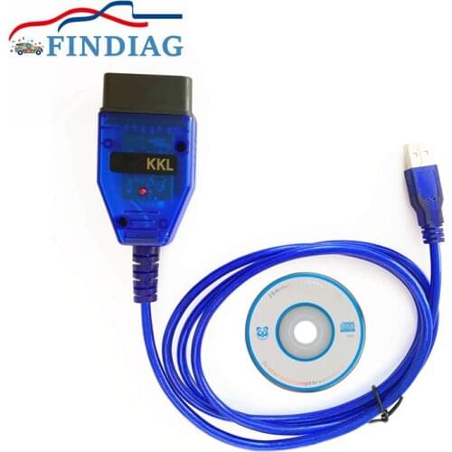 Work For Seat For Audi For VAG-KKL 409 OBD2 CH340 Chip USB Auto Diagnostic Cable For VAG-KKL Scanner Interface Suit For Skoda