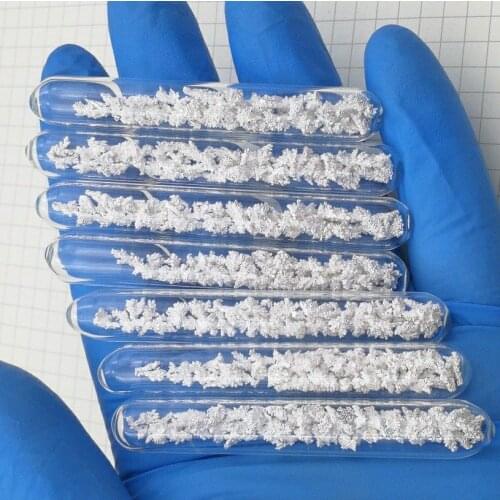 Silver Metal 99.99%,1g/5g Silver crystal Irregular Lump Pieces in glass ampoule