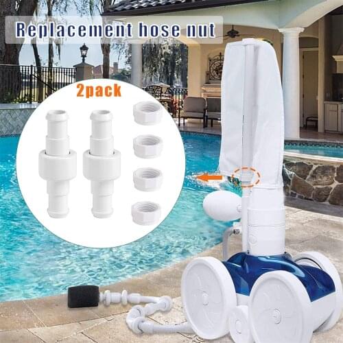 Swimming Pool Cleaner Hose Ball Bearing Swivel Kit Universal Hose Nuts Replacement Accessories Easy Installation TN88