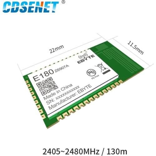 TLSR8269 2.4Ghz 7dbm 512kb Flash 130m range 3.3V PCB Antenna SMD Zigbee 3.0 Module E180-Z6907A CDSENET