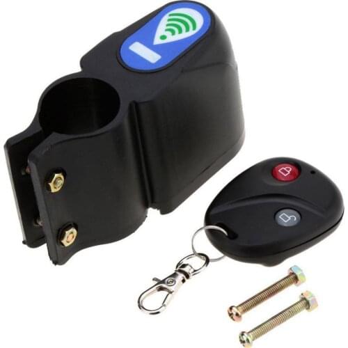 Bicycle lock anti-theft wireless remote control vibration alarm mini car lock warning device portable car lock accessories