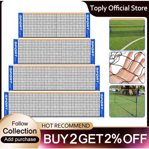 Folding Standard Professional Badminton Net Indoor Outdoor Sports Volleyball Tennis Training Square Nets Mesh
