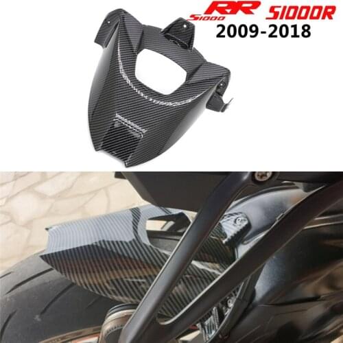 For BMW S1000RR S1000 RR 2009-2018 2017 2016 2015 2014 Motorcycle ABS Plastic Carbon Fiber Rear Mudguard Splash Guard Fairing