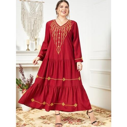 Ladies V-neck Maxi Summer Dress Casual Summer Women Plus Size Dresses