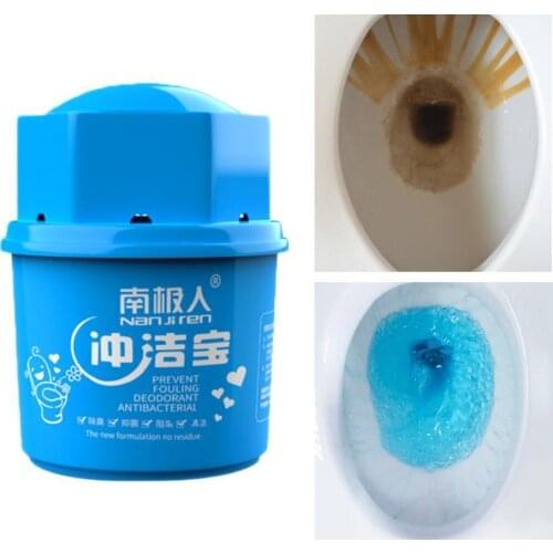 1Pc 3 Months Cleaning Treasure Blue Bubble Clean Spot Lemon Deodorant Toilet Decontamination Fragrance Toilet M1W8