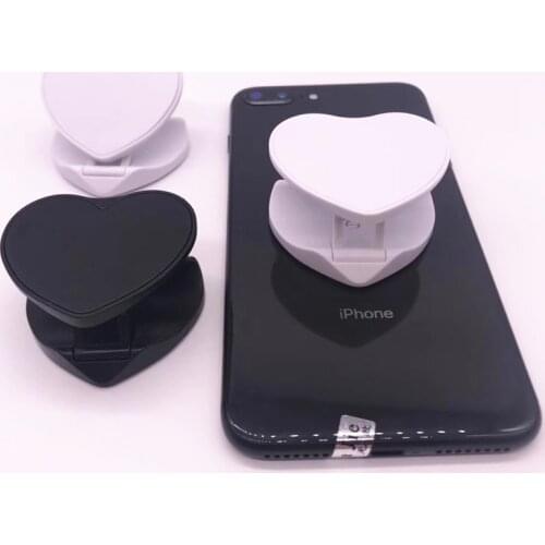 1pcs Blank material heart mobile phone folding stretch bracket Phone Holder