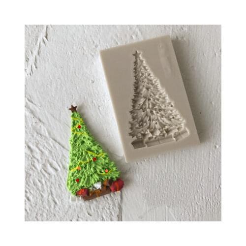 1pc Christmas Tree Silicone Mold Fondant Mold Cake Decorating Tools Chocolate Gumpaste Mold K151