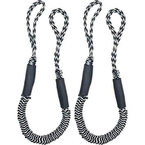 2pcs Boat Dock Lines Mooring Rope Bungee Cords For Boats Jet Ski Kayak Pontoon Boat Accessories