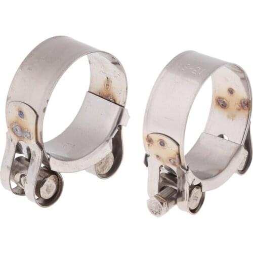 2pcs Motorcycle Exhaust Clamp / Clip / Bracket / Banjo 44-47mm, 48-51mm
