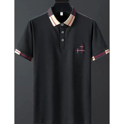 2021 New Mens Sleeve shirt Polo Shirt For Men Desiger Polos Men 95% Cotton Short Sleeve shirt Casual Clothes Plus Size M- 4XL