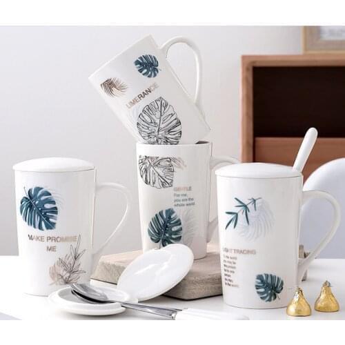 380ml ins Nordic style Ceramic Mug simple design coffe cup porcelian cup