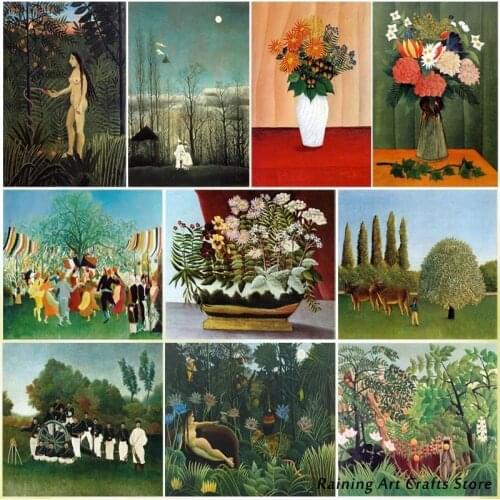 5D Diy Diamond Painting Vintage Rousseau Embroidery Full Square Round Drill Rhinestones Cross Stitch Mosaic Picture Home Decor