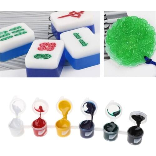 6 Colors Epoxy Resin Color Toning Paste Pigment Kit Handcraft AB Resin Colorant Dye Jewelry Making Tools