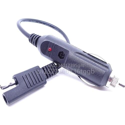 Car charger male connector to SAE plug battery battery solar connection cable Cigarette lighter connector to SAE extension cable