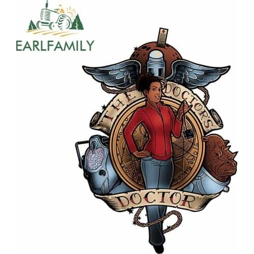 EARLFAMILY 13cm x 9.5cm for The Doctors Doctor Car Sticker Windows Windshield Fine Refrigerator Decoration Anime Graphics Decal