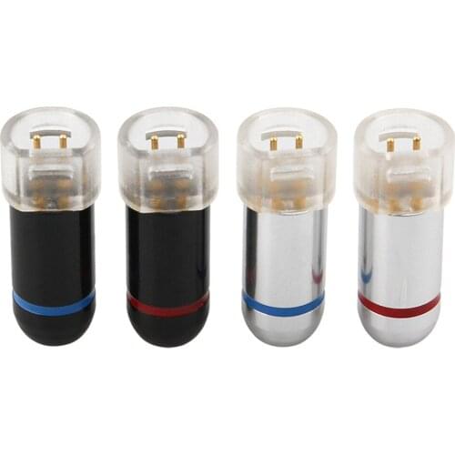 IE80 Earphone Pins Audio Speaker Cable Connector Gold Plated Splice Adapter For IE8 IE80 IE8I DIY Repair Headphone Upgrade Plug