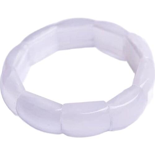 Cats eye slenite Hand Row Womens Hour Style Bracelet Natural Healing Crystal Party Birthday Gift