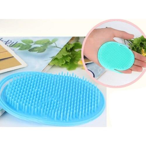 Cool Mini Shampoo Scalp Shower Body Washing Hair Massage Brush Massager Comb Hair Washing Comb Shower Bath Brush Dropship