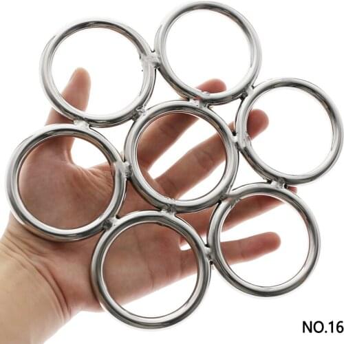Stainless Steel Small Japanese Shibari Ring Suspension Bondage Gear Accessories Chasitity Device BDSM Game Sex Toys 16