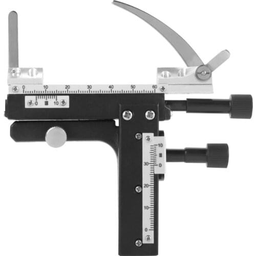 Microscope Attachable Mechanical Stage X-Y Moveable Stage Caliper With Scale