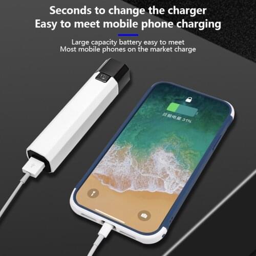 Mini Flashlight Light LED Rechargeable Charging Outdoor Treasure Multifunctional Bright Field Bright Household Lamp Torches