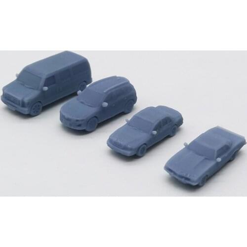 Outland Models Model Railroad Layout Modern Car Set Muscle Sedan SUV Van Scale N