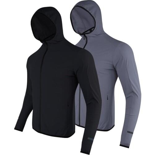 2021 Autumn and Winter Fitness Quick Dry Sport Jacket Men With Hood Sportswear Running Outdoor Long Sleeve Gym Clothes