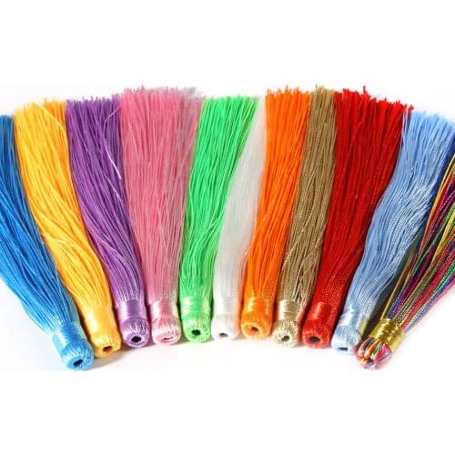 2pcs/lot 120mm Mixed Cotton Silk Tassels Charm Pendant For Keychain Cellphone Jewelry Making Craft DIY Earring Findings