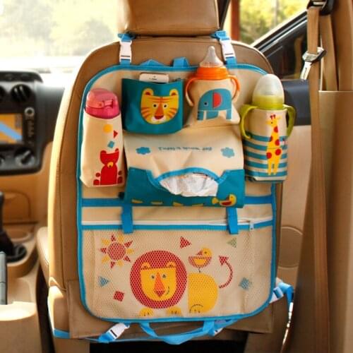 Cartoon Back Car Seat Hanging Organizer Car-styling Baby Product Varia Stowing Tidying Automobiles Interior Accessorie