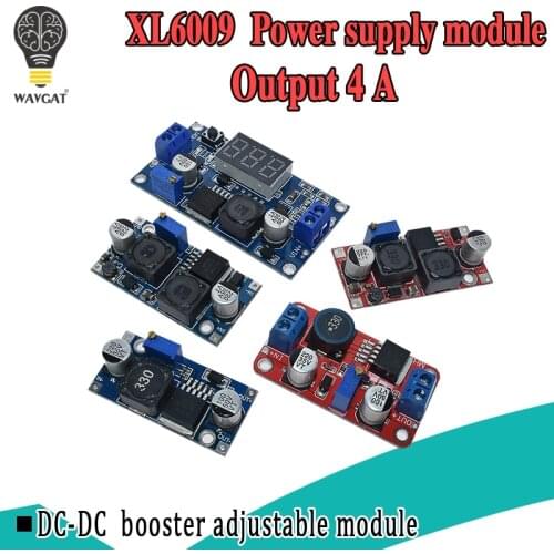 XL6009 4A Boost Converter Step Up Adjustable 15W 5-32V to 5-50V DC-DC Power Supply Module High Performance Low Ripple