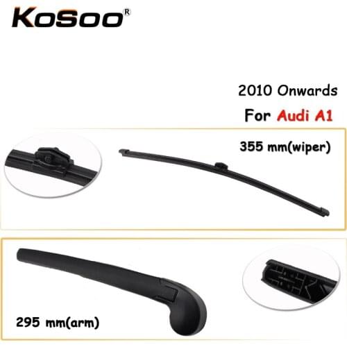 KOSOO Auto Rear Car Wiper Blade For AUDI A1,355mm 2010- Rear Window Windshield Wiper Blades Arm,Car Accessories Styling