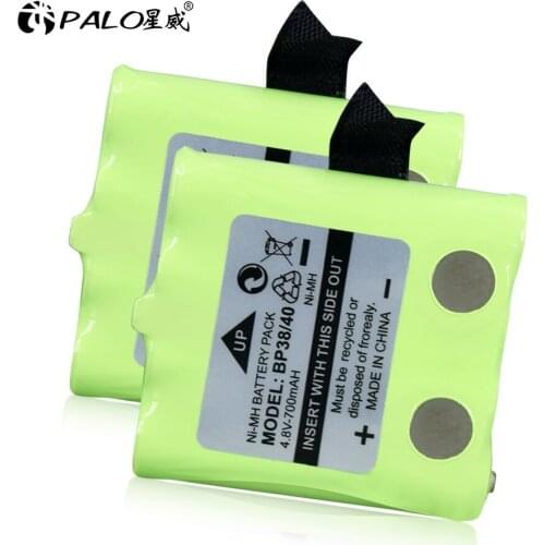 PALO BP-38 Two-Way Radio Batteries 4.8V 700mAh Replacement Battery for BP-38 BP-39 BT-1013 BT-537 BP-40 FRS-008