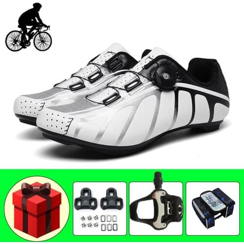 Road Bike Sneakers Add Pedals Sapatilha Ciclismo Self-locking Unisex Cycling Shoes Ultra-light Outdoor Riding Bicycle Footwear