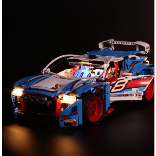 The Led Lights Compatible For Rally Racing Machinery Group 42077 race Car Building Blocks Toys Gifts only light